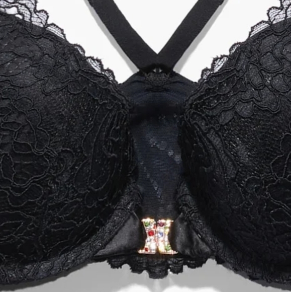 Savage "x" Fenty- Black Corded Lace Push Up front closure-34D - Picture 2 of 4